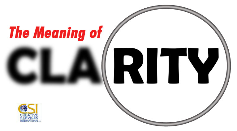 The Meaning of Clarity